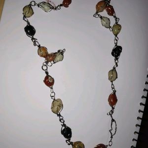 Stone Nacklace With Free Earings