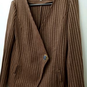 Antique Gold Knitted Coat