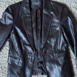 Sheepskin Leather Blazer