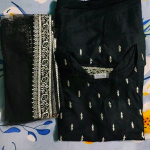 very beautiful heavy party wear kurti pant Dupatta