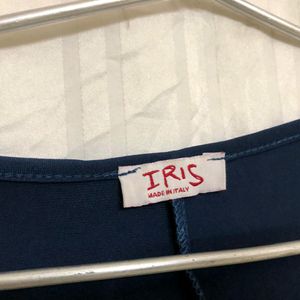 Iris Blue Long Sleeve Top