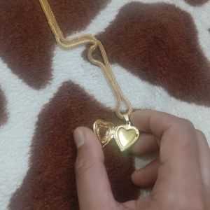 Vintage Heart Photo Necklace