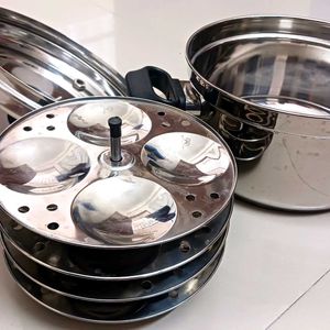 "New" VINOD INDUCTION IDLI COOKER With 4 Idl Plate