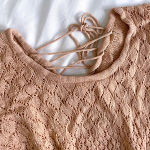 🎀Pinterest Crochet Back Designer Top