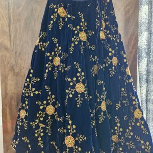 Beautiful Velvet Lehenga  For Women