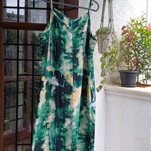 Beautiful Tye and Dye Green Dress