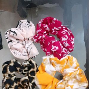 10 Multicoloured Scrunchies