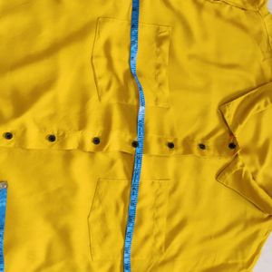 Mustard Yellow Over Size Women Shirts