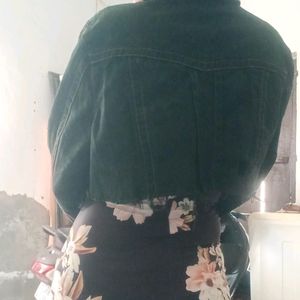 crop denim jacket