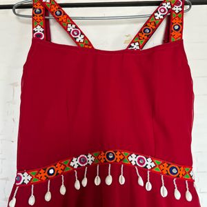 Navratri Special Red Dress