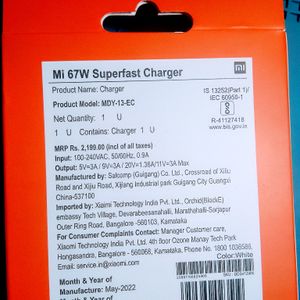 67 WATTS SUPER FAST MI ADAPTOR