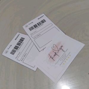 2 PICS SHIPPING LABELS WITH ONE FREE THANK YOU