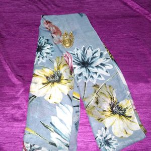 Max Floral Scarf (Blue)