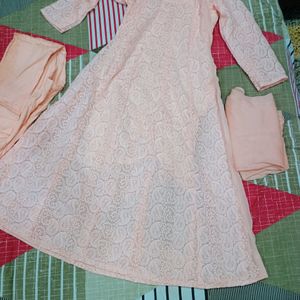 Chikankari Anarkali Set