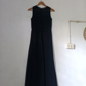 Black Dress With Gold Work