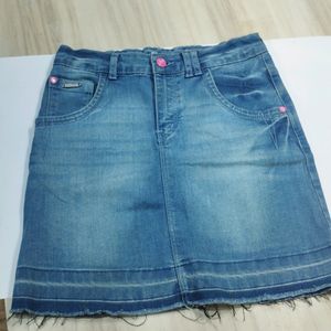 Blue Denim Skirt