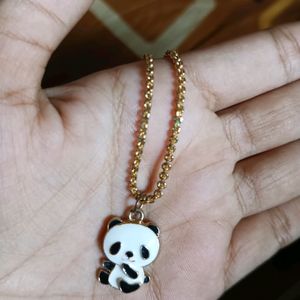 Golden Cute Panda Chain❤️🐼