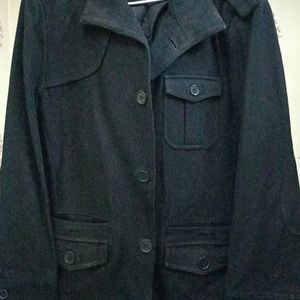 H&M Import Uni Coat🧥 Half Trenchcoat Premium Wool