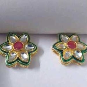 Flower Kundan Earrings