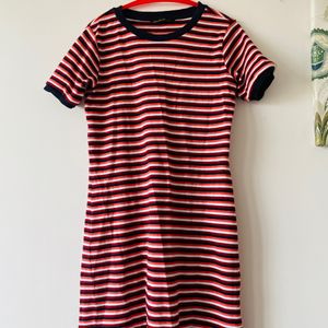 Striped mini Dress