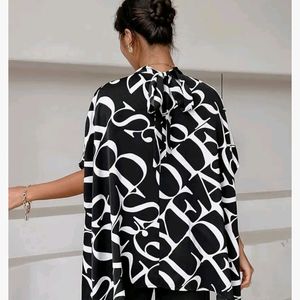 Black White Kaftan