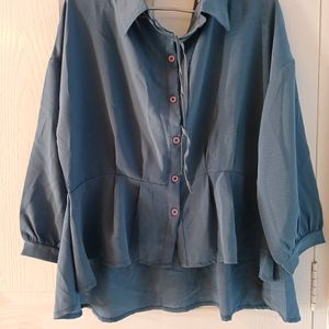 Designer Bluish-Grey Top