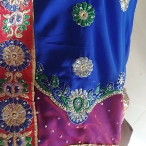 Blue Colour Saree