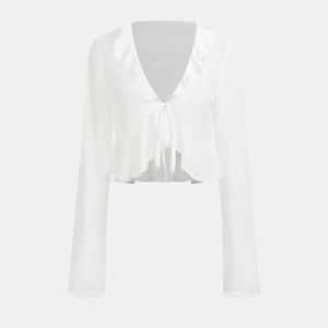 Urbanic White Mesh Top