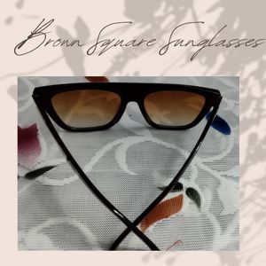 Brown Square Sunglasses