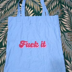 Blue F Tote