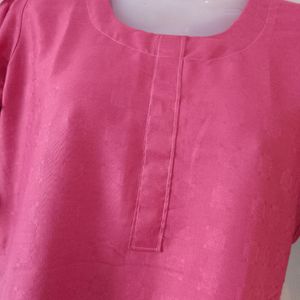 Light Pink Shirt Kurti