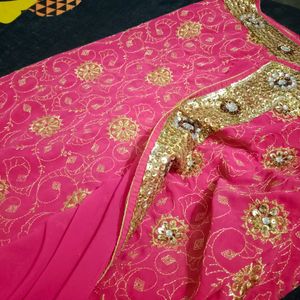 Beautiful Pink Saree