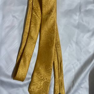 Yellow Paisley Necktie