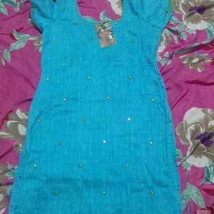 Light Blue Kurti