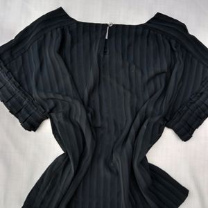 New Korean Black Loose Blouson