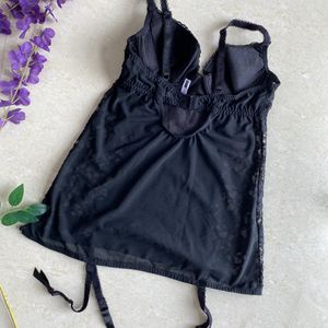 Sexy Black Net Lace Nightie