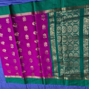 Beautiful Magenta Color Saree