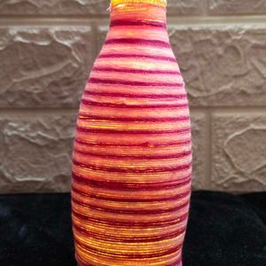 Handmade Threaded Bottle Lamp 🛋️