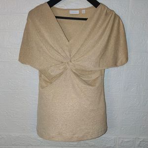 Golden Shimmer Western Top Size M