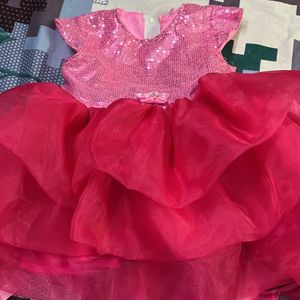 Organza Frock For 1-2.5 Years