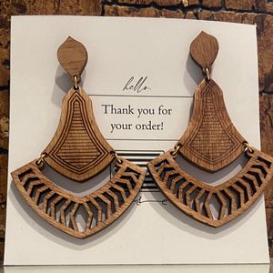 Designer Wooden Earrings