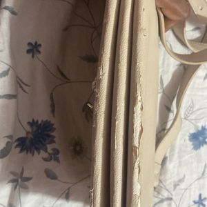 Beige Sling Purse Or Bag