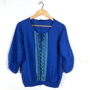 Royal Blue Casual Top(Women’s)