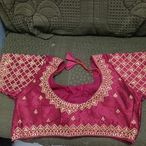 Maroon Work Blouse