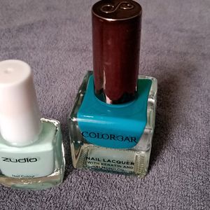 COLORBAR + ZUDIO Nail paint Combo(Pack Of 2)