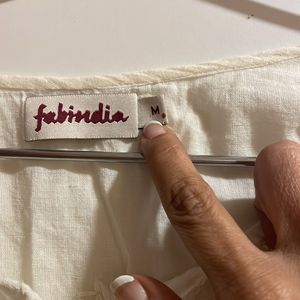 Fabindia Chikankari Top - Size M