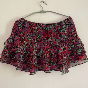 SHORT MULTICOLOUR SKIRT