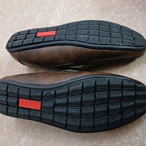 BROWN Loafer Shoes (Size: 9)