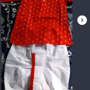 Printed Dhoti Kurta Set For Kids