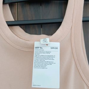 H&M LINEN BLEND TANK TOP